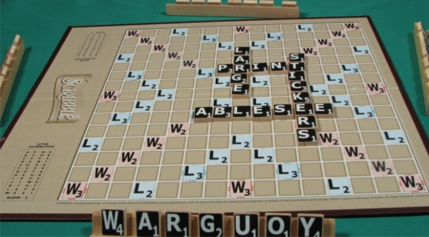 Autocollants Scrabble français 30701